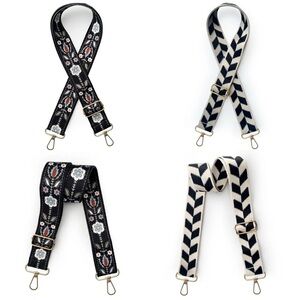 Set Of 2 Guitar Straps‎ Wide Multifunctional Nylon Adjustable Replacement Straps